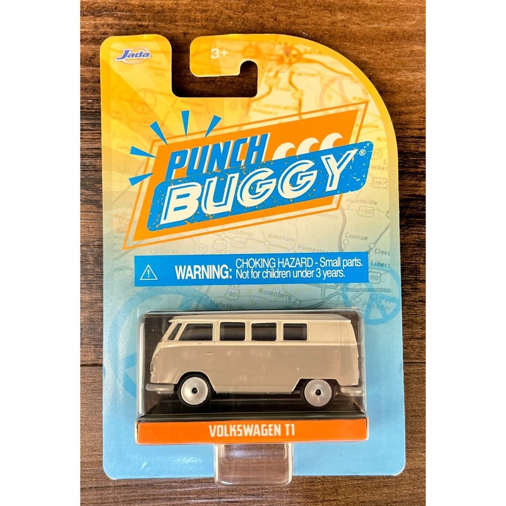 Jada Punch Buggy Bug Grey Volkswagen T1 Microbus 1:64 Diecast